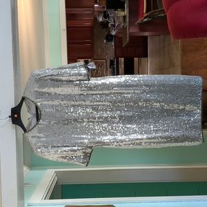 100 percent pure silk sequin size M dress. (Needs a back zipper)